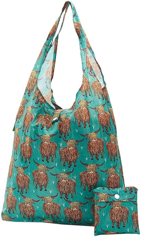 ECO CHIC Foldable Reusable Grocery Bags - Lightweight, Recycled & Reusable Shopping Bag - Waterproof Packable Tote - Image 5