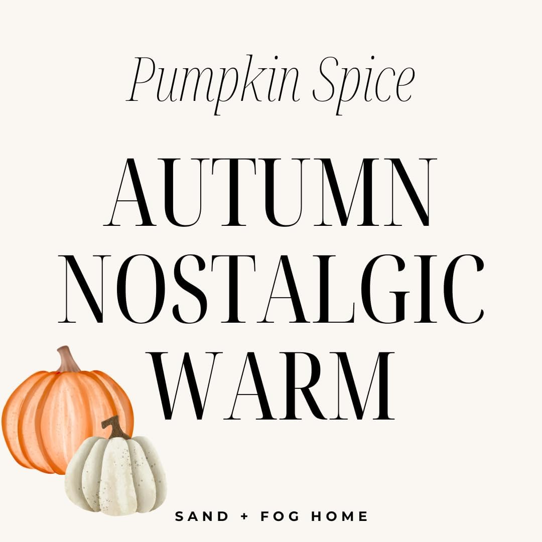 Sand + Fog Scented Candles - Pumpkin Spice - Additional Scents and Sizes - 3 Wicks 100% Cotton Lead-Free - Luxury Air Freshening Jar Candles - Perfect Home Decor - 21 oz - Image 5