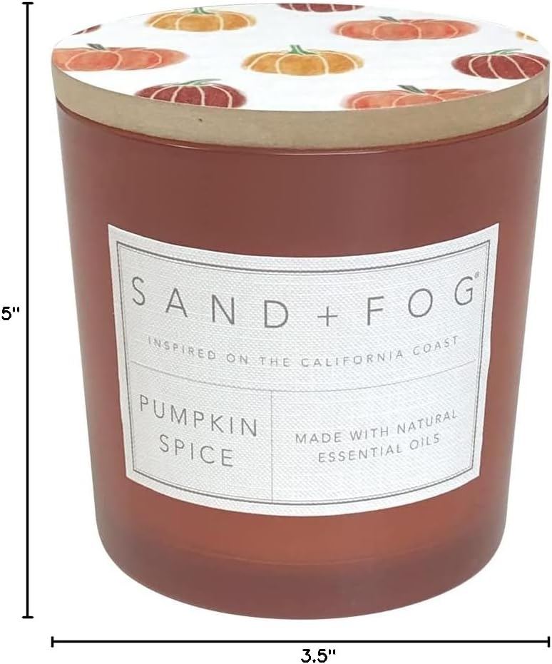 Sand + Fog Scented Candles - Pumpkin Spice - Additional Scents and Sizes - 3 Wicks 100% Cotton Lead-Free - Luxury Air Freshening Jar Candles - Perfect Home Decor - 21 oz - Image 11