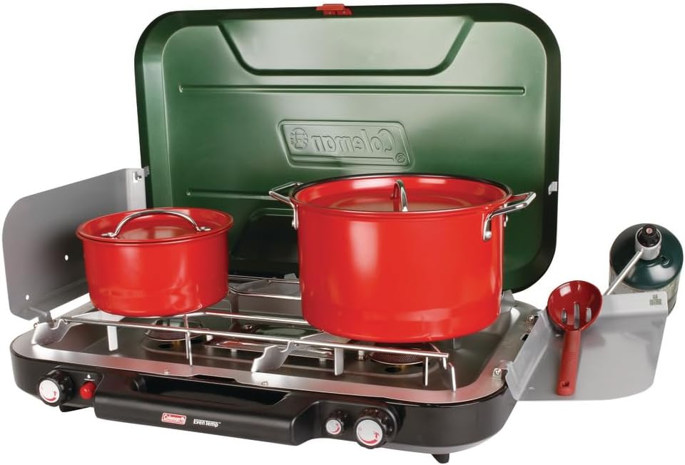 Coleman Classic 3-Burner Propane Camping Stove with InstaStart Ignition, Portable Cooktop with 3 Adjustable Burners & 28,000 BTUs of Power for Camping, Tailgating, Grilling, Hunting & More - Image 2