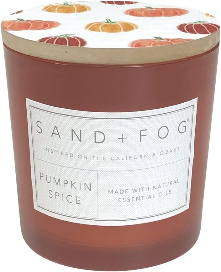 Sand + Fog Scented Candles - Pumpkin Spice - Additional Scents and Sizes - 3 Wicks 100% Cotton Lead-Free - Luxury Air Freshening Jar Candles - Perfect Home Decor - 21 oz - Image 2