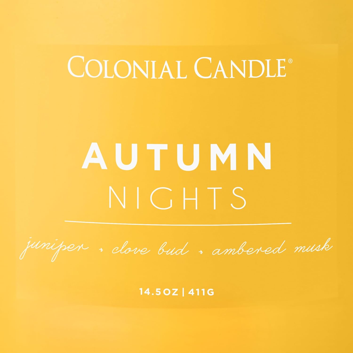 Colonial Candle Autumn Nights Scented Jar Candle, Pop of Color Collection, 3 Wick, Yellow, 14.5 oz - Up to 60 Hours Burn - Image 6