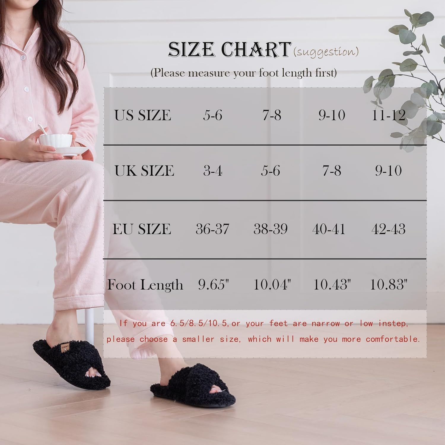 Fuzzy Open Toe Slippers for Women Indoor and Outdoor with Memory Foam Cozy Cross Band Women's Slipper Cute Soft House Shoes Slip On Gifts for Womens Mom Her Ladies Bridesmaid - Image 7
