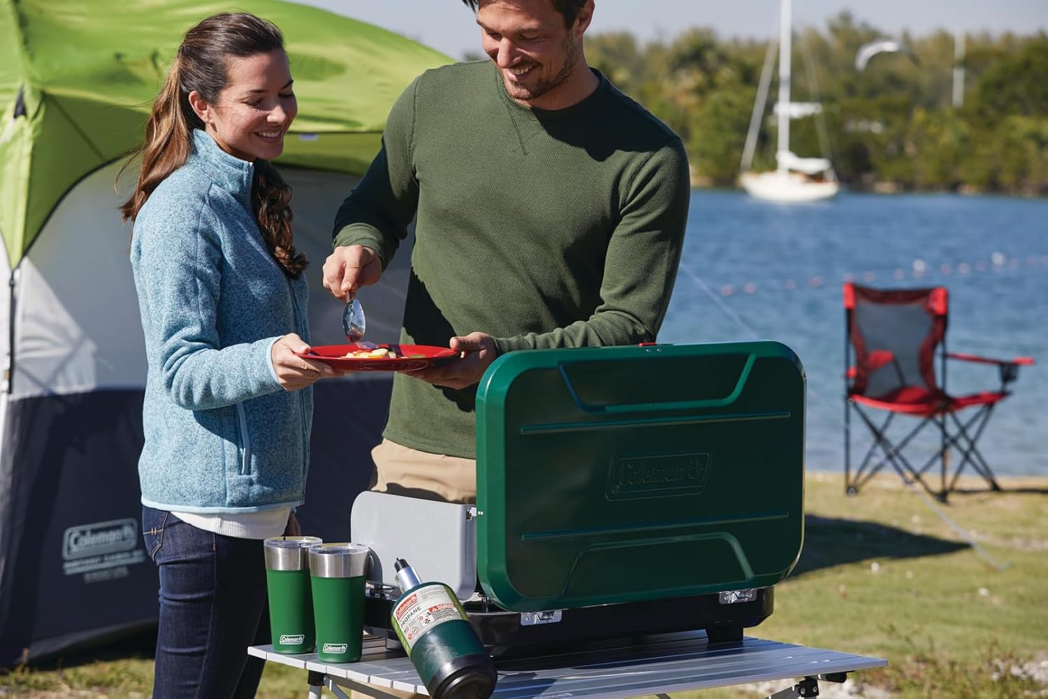 Coleman Classic 3-Burner Propane Camping Stove with InstaStart Ignition, Portable Cooktop with 3 Adjustable Burners & 28,000 BTUs of Power for Camping, Tailgating, Grilling, Hunting & More - Image 4