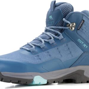 Women’s Waterproof Hiking Boots Lightweight Comfortable All-Terrain Mid Ankle Outdoor Boots