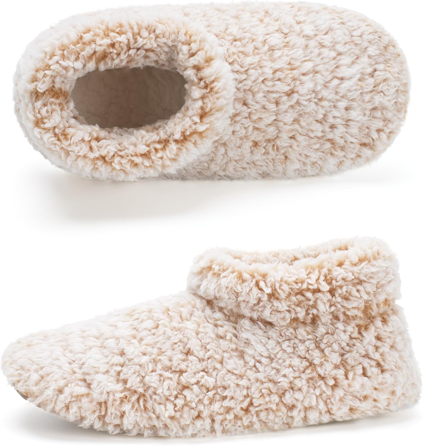 Cozylook Fuzzy Slippers for Women Indoor, Warm Bedroom Slip On Shoes, Winter Fluffy House Socks with Grippers, Cozy Christmas Gifts Unique - Image 2