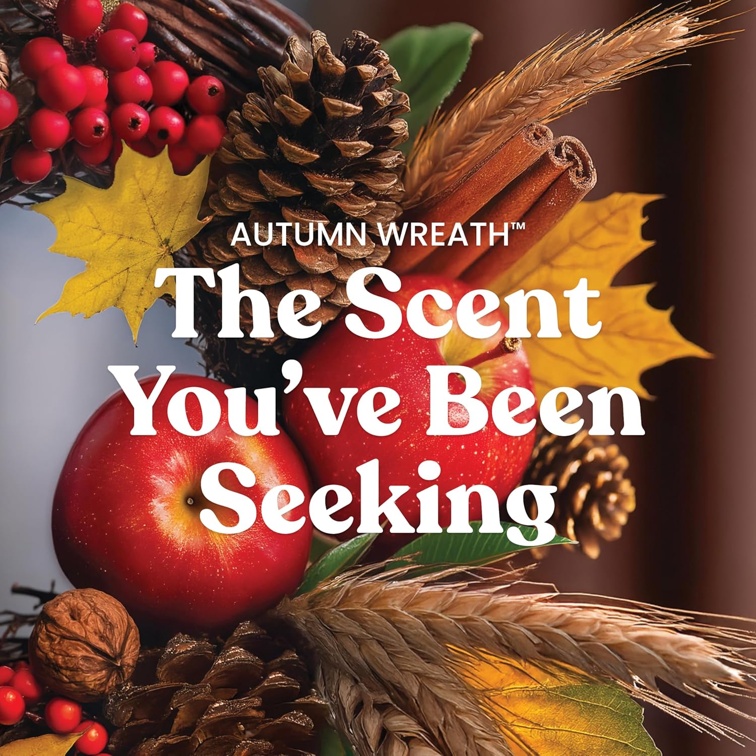 Yankee Candle Autumn Wreath, Fall Scented Candle, 22oz Large Jar with up to 150 Hour Burn Time - Image 3